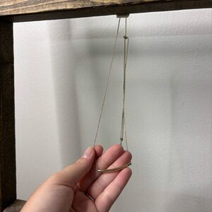 Adjustable Gold Bar Necklace
